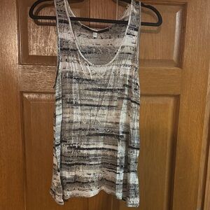 Kensie Black and White Striped Tank Top!